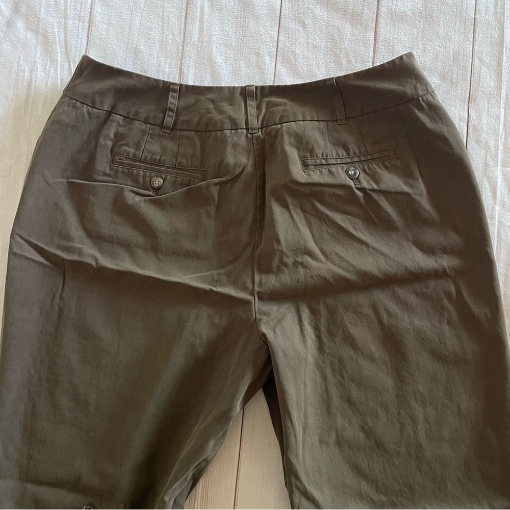 J. Jill Genuine Fit Below Waist Pants Trousers Womens 12 Brown Straight Wide Leg - Picture 8 of 14